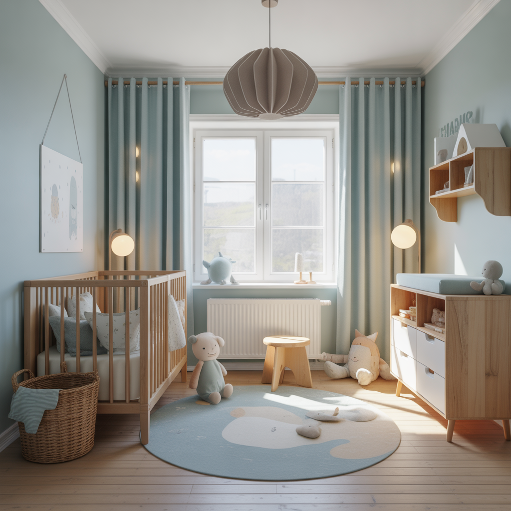 3.Vilken farg ger bast lugn och harmoni i en barnkammare