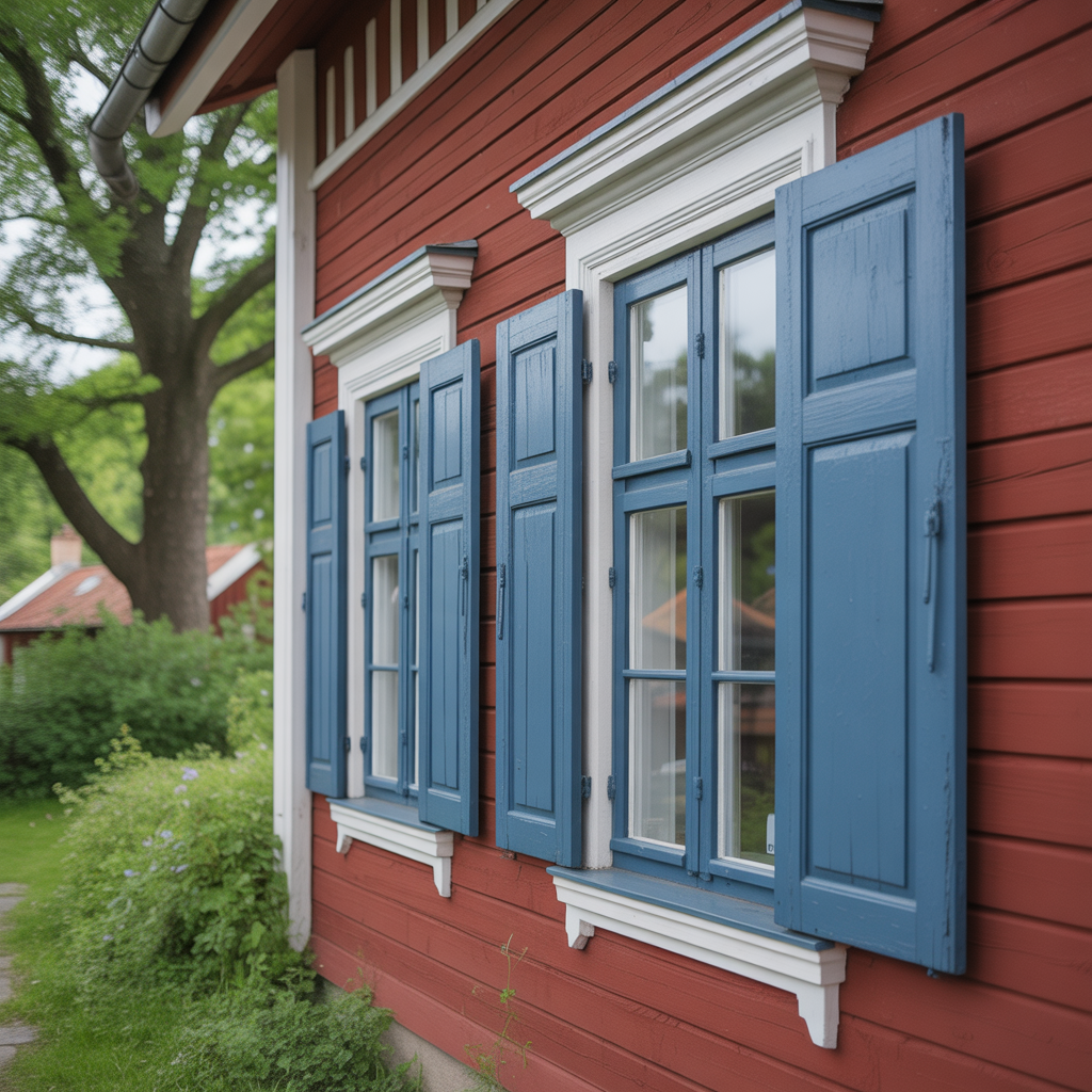 5.Sa malar du fonsterluckor for att ge huset ett klassiskt uttryck